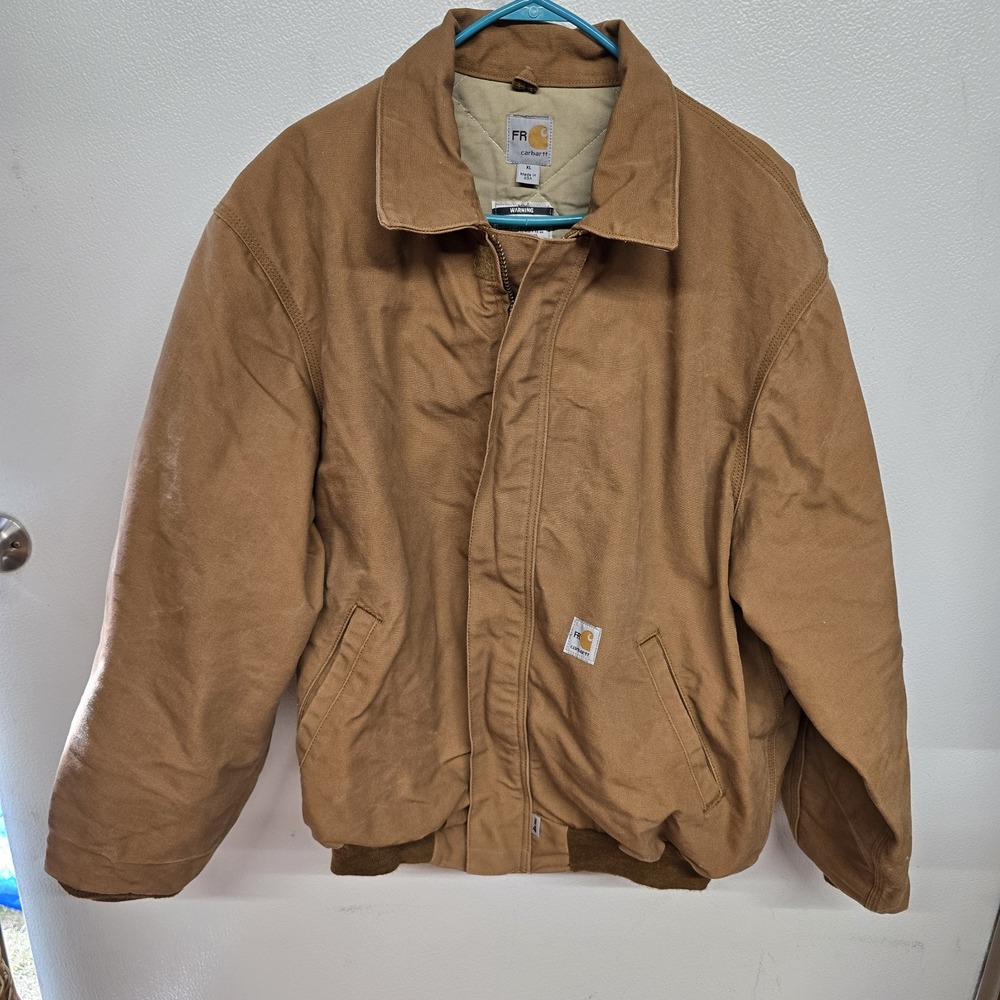 2012 Fire Resistant Carhartt Santa Fe Jacket FRJ195 BRN XL